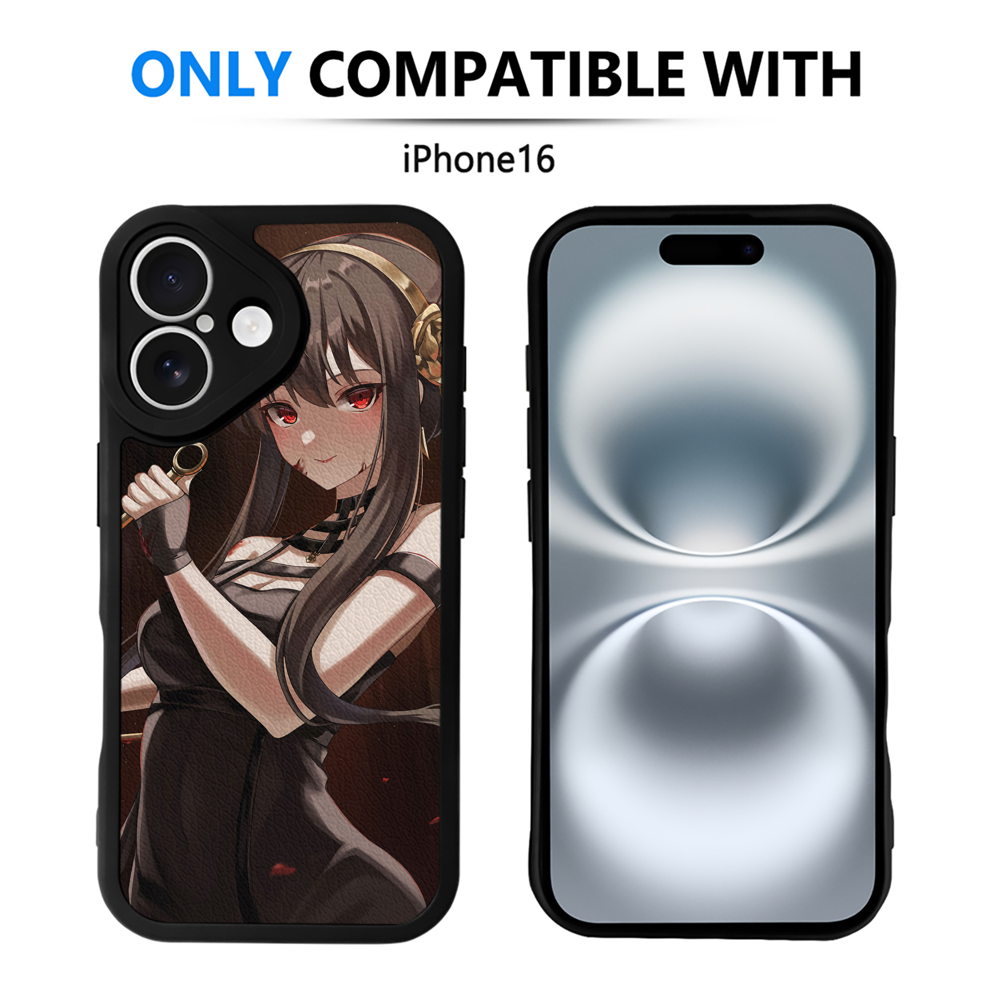 （画像用） SPY×FAMILY间谍家家酒 【iPhone 16シリーズ対応】シリコンスマホケース（レザー調） 材質：シリコン